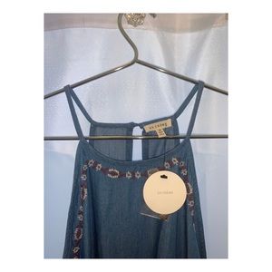 EN CRÉME Cotton denim short dress